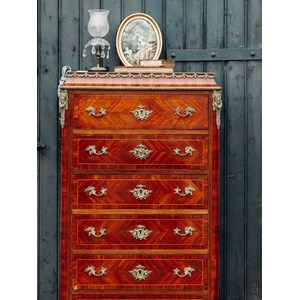 Grand semainier en bois et laiton n°58