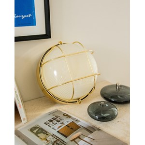 Applique en métal doré et verre n°124