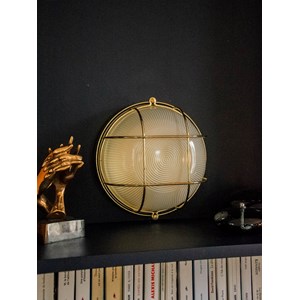 Applique en métal doré et verre n°124