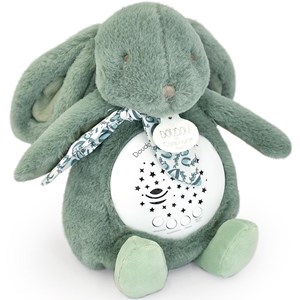 Veilleuse musicale projections d'étoiles vert sauge (24 cm)