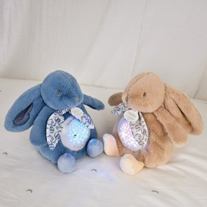 Veilleuse musicale projections d'étoiles beige sable (24 cm)