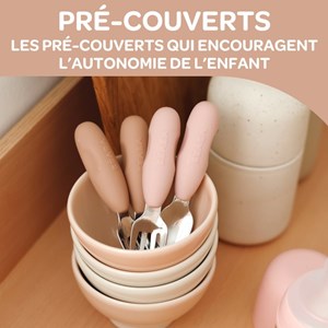 Lot de 2 précouverts inox pralin