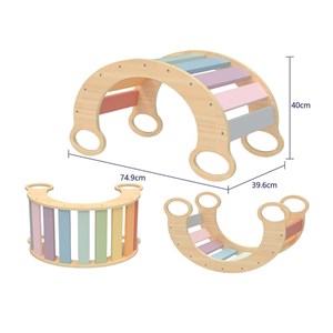 Bascule marlie - bois pastel