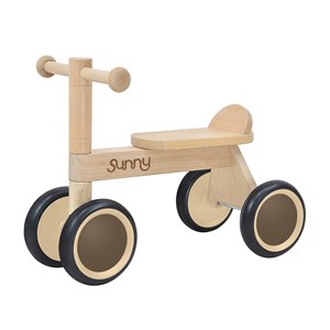 Chariot marche mini 4 roues bois