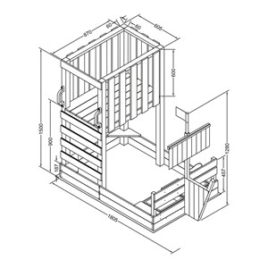 Tour vicky avec bac à sable