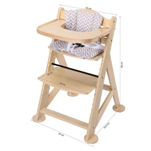 Chaise haute fynn - naturel