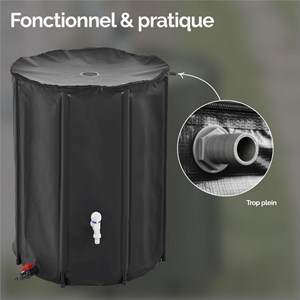Trop-plein récupérateur eau de pluie
