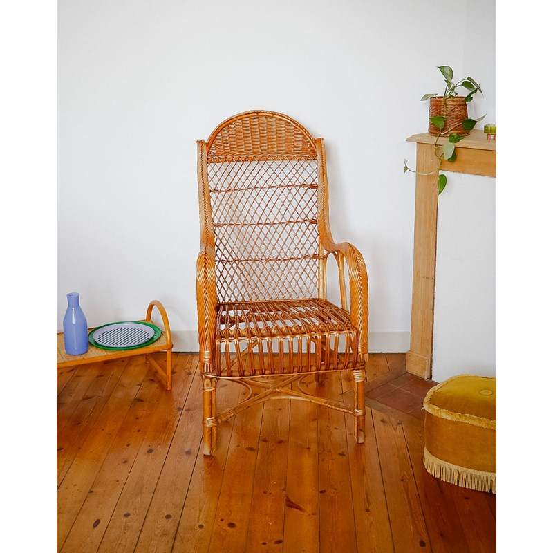 Ernest, le fauteuil en rotin n°699