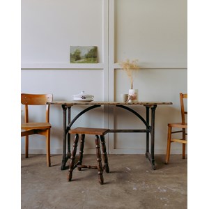 Table à manger bistro en chêne n°83