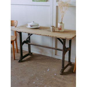 Table à manger bistro en chêne n°83