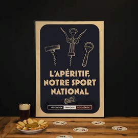 Affiche officielle l'apéritif notre sport national