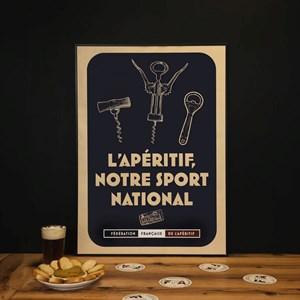 Affiche officielle l'apéritif notre sport national
