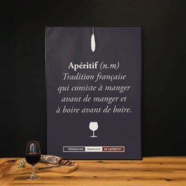 Affiche officielle définition de l'apéritif