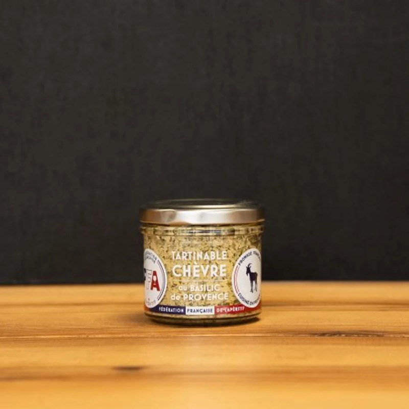 Tartinable de fromage de chevre au basilic de provence 90g - ffa