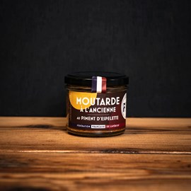 Moutarde à l'ancienne au piment d'espelette 100g