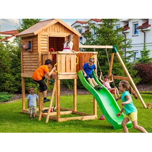 Aire de jeux my house move - toboggan bleu - fungoo