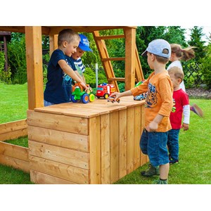 Aire de jeux maxi play box - toboggan vert - fungoo