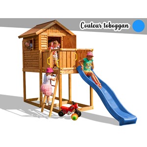 Aire de jeux my house - toboggan bleu - fungoo