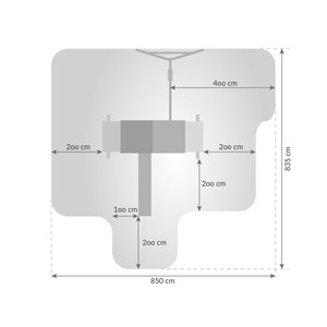 Aire de jeux giant move + beach - toboggan bleu - fungoo