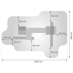 Aire de jeux maxi plaza - toboggan jaune - fungoo