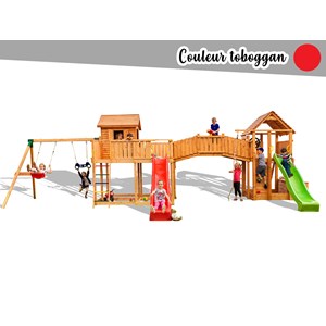 Aire de jeux maxi smile farm - toboggan rouge - fungoo