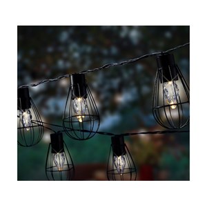 Guirlande d'extérieur led solaire style industriel - jardideco