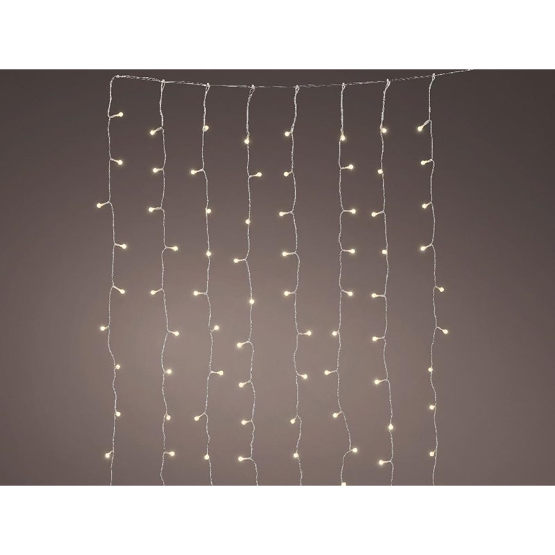 Guirlande extérieure led blanc chaud pour parasol fixe - jardideco