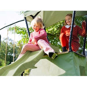 Aire de jeux ivy avec toboggan et double balançoire - exit toys