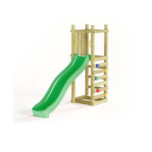 Aire de jeux funny 3 light avec tour et mur d'escalade - fungoo