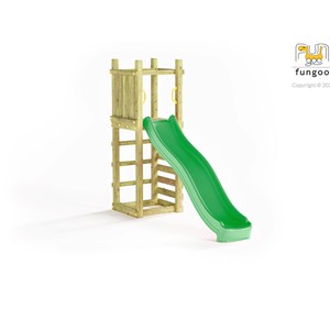 Aire de jeux funny 3 light avec tour et mur d'escalade - fungoo