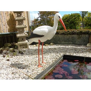 Cigogne décoratif en plastique 88 cm de hauteur - ubbink