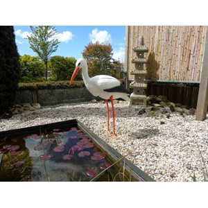 Cigogne décoratif en plastique 88 cm de hauteur - ubbink