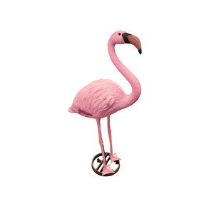 Flamant rose décoratif de bassin à poser
