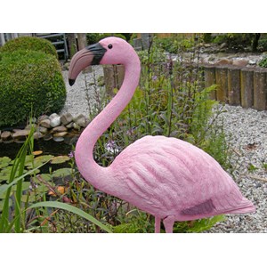 Flamant rose décoratif de bassin à poser