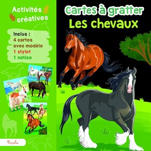 Cartes à gratter les chevaux