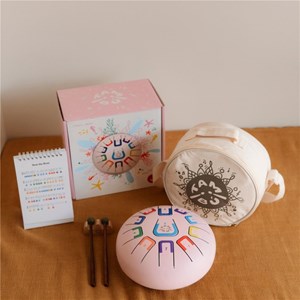 Tongue drum 11 notes rose