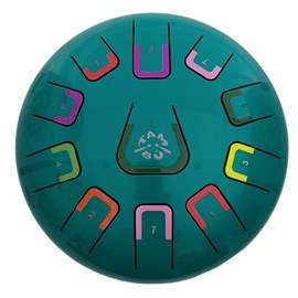 Tongue drum 11 notes turquoise