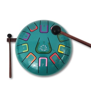 Tongue drum 11 notes turquoise
