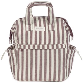 Sac à dos à langer cherry rayé