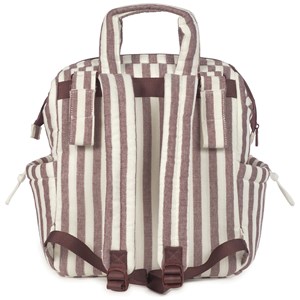 Sac à dos à langer cherry rayé
