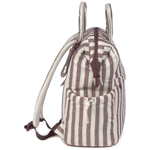 Sac à dos à langer cherry rayé