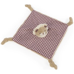 Doudou lion gala cerise (25 cm)