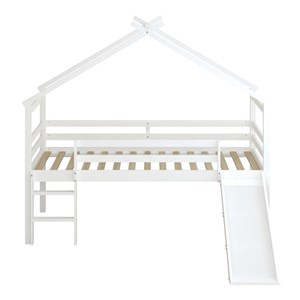 Lit river cabane toboggan blanc