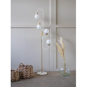 Lampadaire à 4 têtes en métal doré n°317