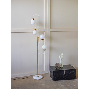 Lampadaire à 4 têtes en métal doré n°317