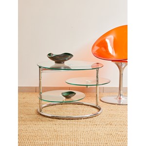 Table basse modulable en chrome n°805