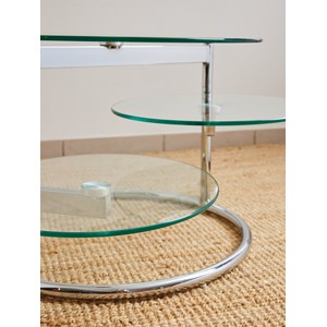 Table basse modulable en chrome n°805