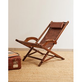 Ernest, le fauteuil pliant en cuir n°717