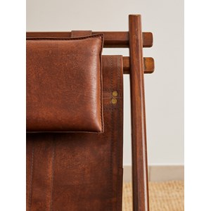 Ernest, le fauteuil pliant en cuir n°717