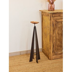 Bougeoir brutaliste en cuivre n°71